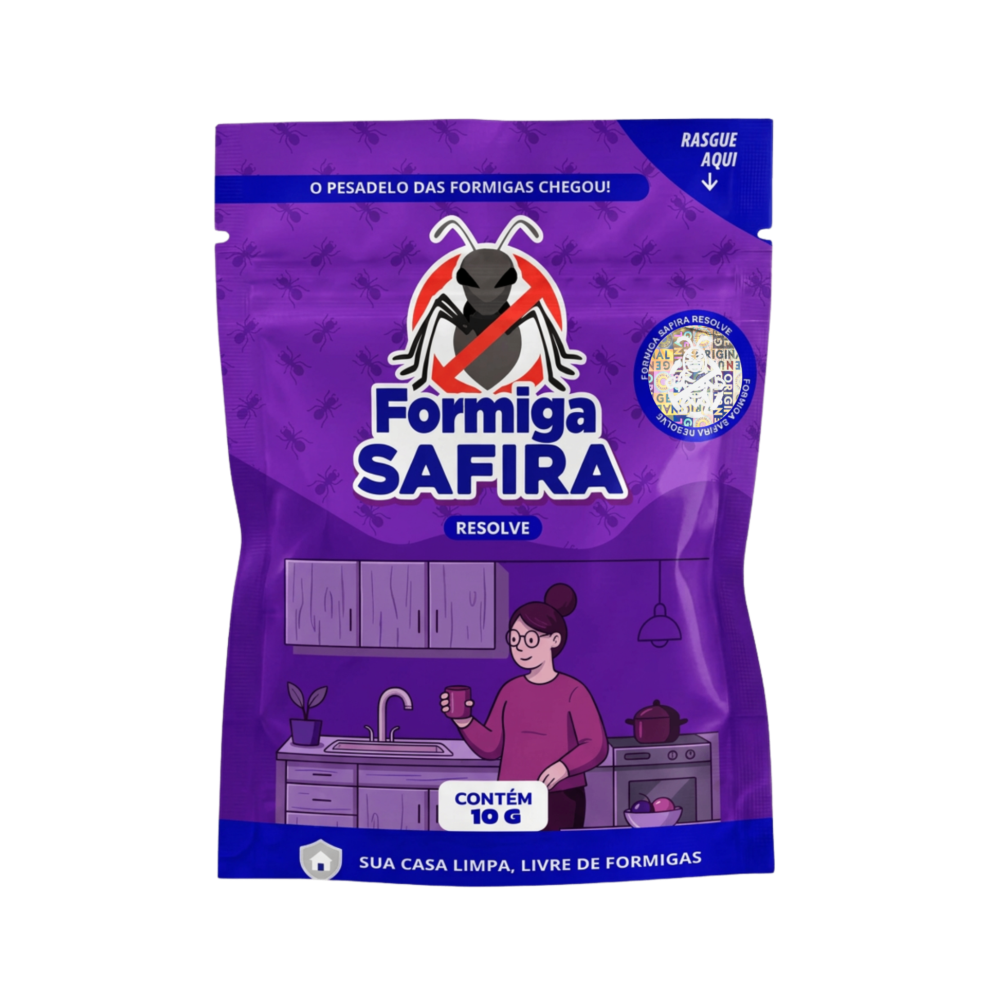 Formiga Safira - 1 unidade