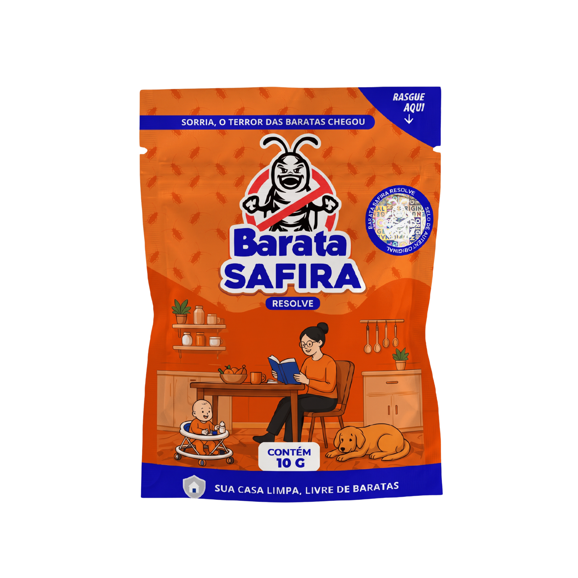 Barata Safira - Embalagem Sachê